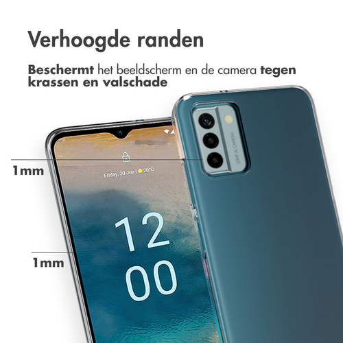 Accezz Clear Backcover Nokia G22 Telefoonhoesje Transparant, afbeelding 3
