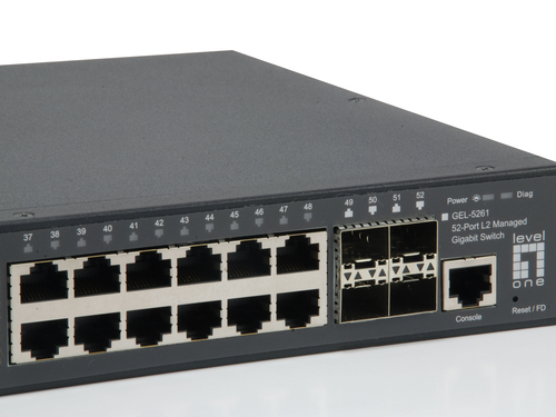 LevelOne KILBY 52-Port L2 Managed Gigabit Switch, 4 x SFP – image 3