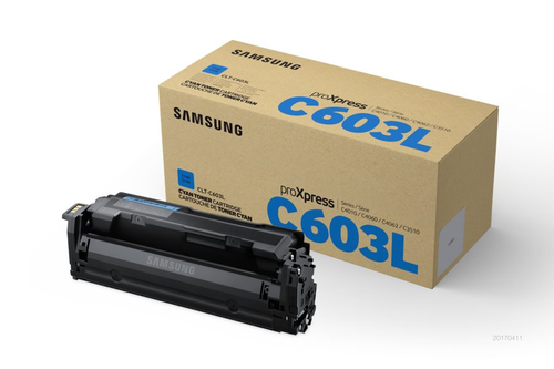 Original Samsung Clt-C603L Cyan Toner Cartridge - image 1