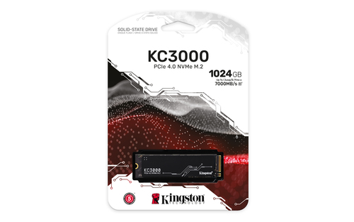 Kingston KC3000 NVMe PCIe 4.0 x4 SSD 1024GB M.2 2280 - SKC3000S/1024G - Read 7000MB/s, Write 6000MB/s - image 4