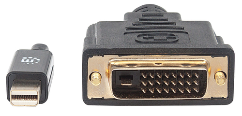 Manhattan Mini-DisplayPort 1,2a -> DVI-D(24+1)-Steck. 1,8m, afbeelding 3
