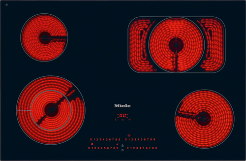 Miele KM 6223 Must Sisseehitatud Keraamiline 4 tsoon(id)