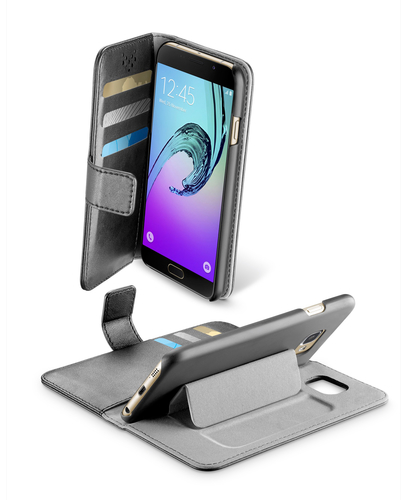 Cellularline Book Agenda - Galaxy A7 2016 mobiiltelefoni ümbris Foolio Must