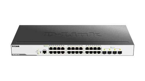 D-Link DGS-3000-28X tinklo komutatorius Valdomas L2 Gigabit