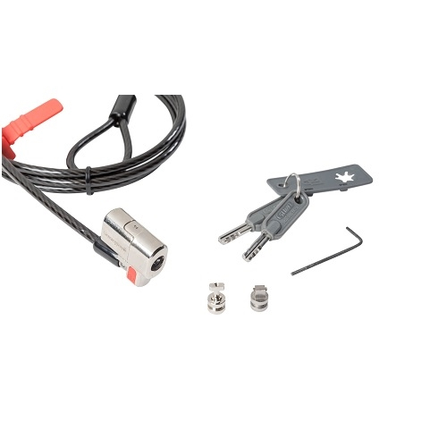 DELL 461-AAES kaablilukk Must, Roostevaba teras 1,8 m