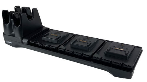 Zebra CRD3S4T-RFD49-BASE-COM-1R зарядное устройство для мобильных устройств RFID-считыватель Черный Кабель переменного тока Для помещений