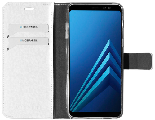 Mobiparts Saffiano Wallet Case Samsung Galaxy A8 (2018) White – image 4
