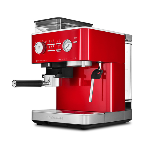 KitchenAid Semi Automatic Espresso Machine with Burr Grinder Candy Apple - image 8