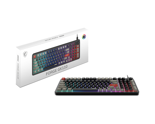 MSI FORGE GK110 US zwart - Toetsenbord, afbeelding 5