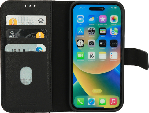 Mobiparts Leather 2 in 1 Wallet Case Apple iPhone 14 Pro Black – image 2