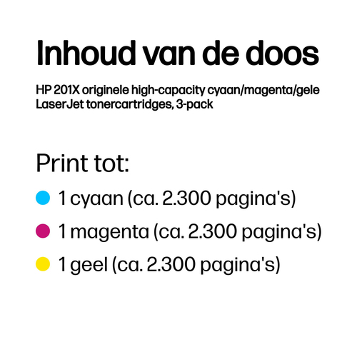 HP 201X Toners Combo Pack (Hoge Capaciteit) – Foto 3 van 4