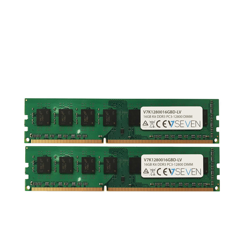 V7 RAM-Modul - 16 GB (2 x 8GB) - DDR3-1600/PC3L-12800 DDR3 SDRAM - 1600 MHz - CL11 - 1,35 V - Nicht-ECC - Ungepuffert - 240-polig - DIMM