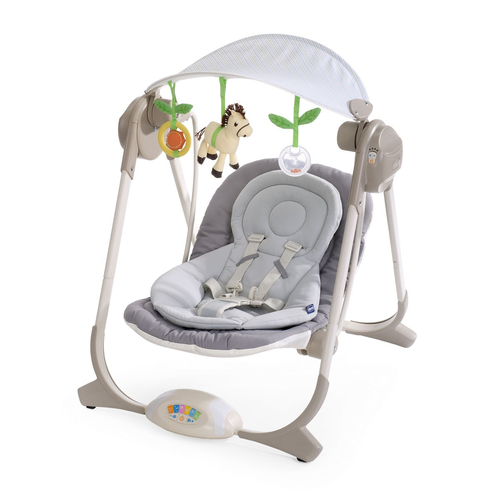 Chicco Polly Swing lamamistool ja kiik imikule Hall