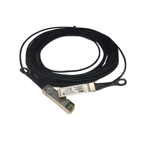 Dell 10GbE - Cable de red - SFP a SFP - 5 m - fibra óptica - activo - para Networking C1048 C9010 S6010 S6100 PowerEdge C6420 Networking N3132 S4048 Z9100 - 470-ABLT