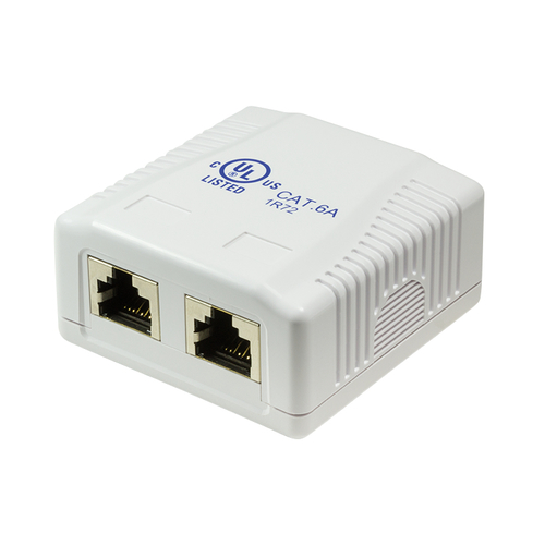 LogiLink NP0074 2 x RJ-45 Wit wandcontactdoos