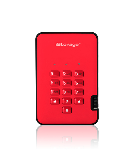 iStorage ISDA2256SSD16000R 16 TB USB тип-A 3.2 Gen 1 (3.1 Gen 1) Красный