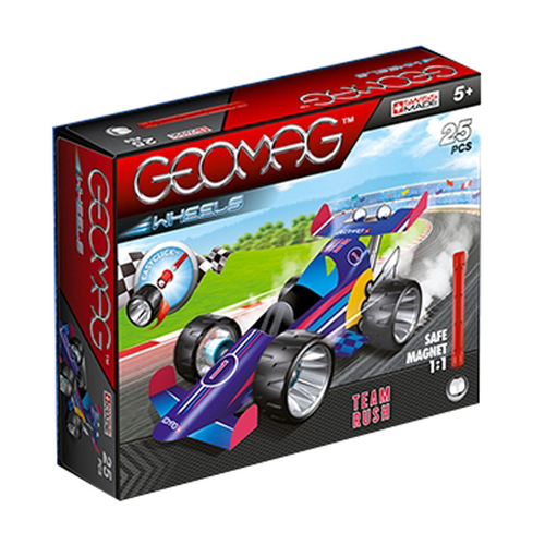 Geomag Wheels Blue Team Rush 25 pcs Neodüümmagnetiga mänguasi