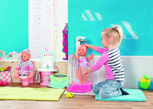Baby Born Funny Toilet Set 823903 - Vasino Giocattolo Con Suoni E Musica Per Bambole 43cm