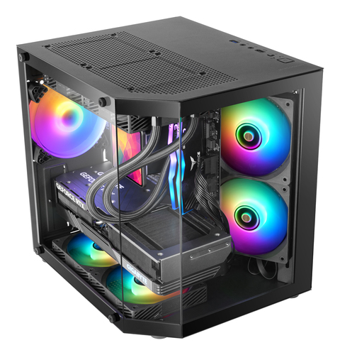 Mars Gaming MC-3TLITE Mini Tower Zwart, afbeelding 2