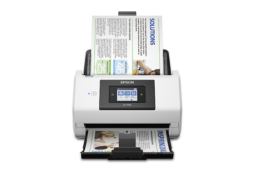 B11B227201 Epson WorkForce DS-780N - Escáner de documentos - a dos caras - Legal - 600 ppp x 600 ppp - hasta 45 ppm mono / hasta 45 ppm color - Alimentador automático de documentos ADF 100 hojas - hasta 5000 exploraciones por día - USB 30 Gigabit LAN USB 20 Host