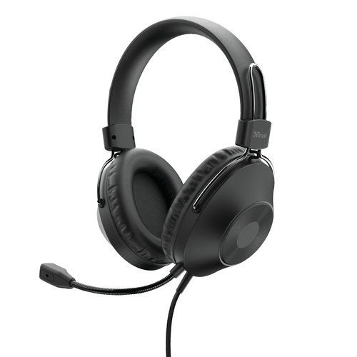 Trust HS-250 Гарнитура Проводная Оголовье Calls/Music Черный
