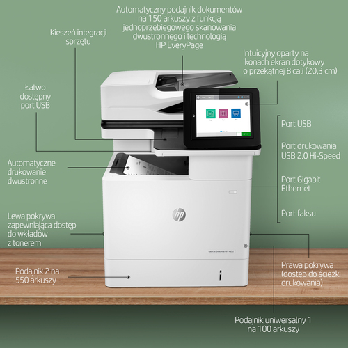 Urządzenie wielofunkcyjne HP LaserJet Enterprise MFP M635h