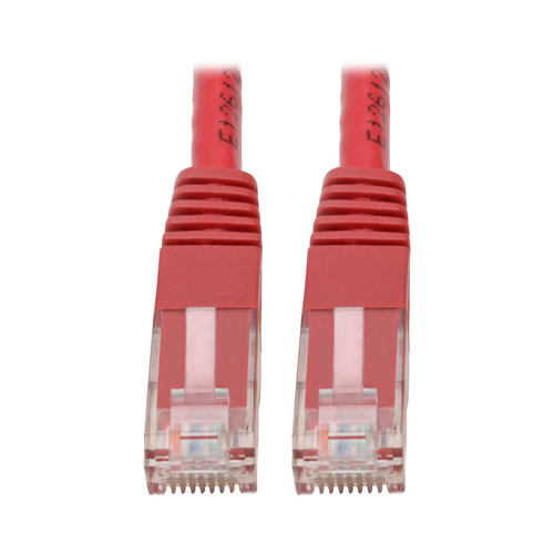 Tripp Lite Cat6 Cat5e Gigabit Cable de parche moldeado RJ45 M / M 550MHz Rojo 5ft 5 &#39; - N200-005-RD