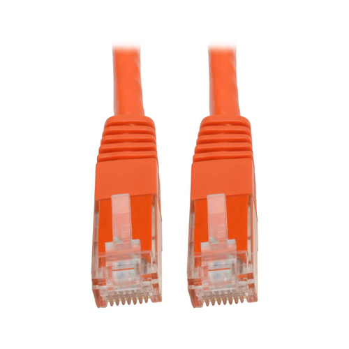 N200-035-OR Tripp Lite Cat6 Cat5e Gigabit Cable de parche moldeado RJ45 M / M 550MH Naranja 35 pies 35 &#39;