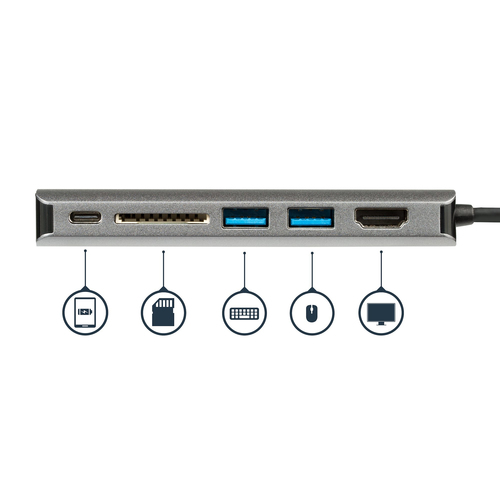 StarTech.com USB-C Multiport Adapter w/ SD Slot - PD, afbeelding 3