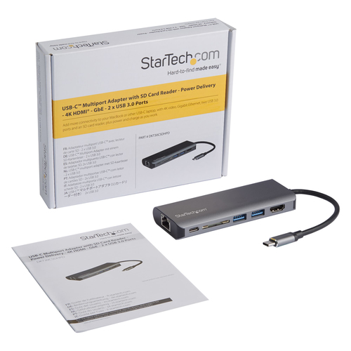 StarTech.com USB-C Multiport Adapter w/ SD Slot - PD, afbeelding 7