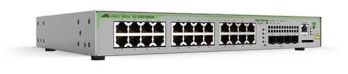 Switch Administrable CentreCOM GS970M Capa 3 de 24 Puertos 10/100/1000 Mbps 4 SFP Gigabit AT-GS970M/28-10 - AT-GS970M/28-10