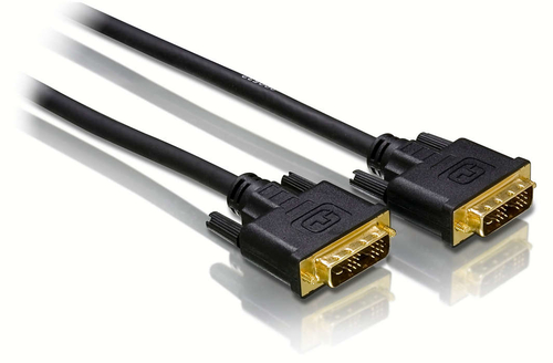 Philips SWV5565/10 DVI kabelis 1,5 m DVI-D Juoda