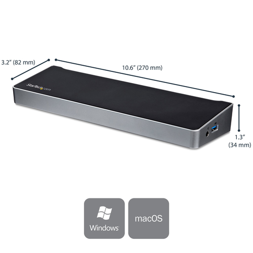 StarTech.com USB-C docking station - triple-4K monitor, afbeelding 2