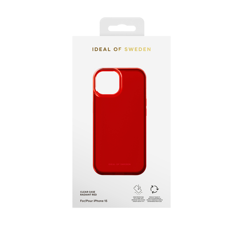 iDeal of Sweden Clear Case iPhone 13 / 14 / 15 / 16e Radiant Red – image 2