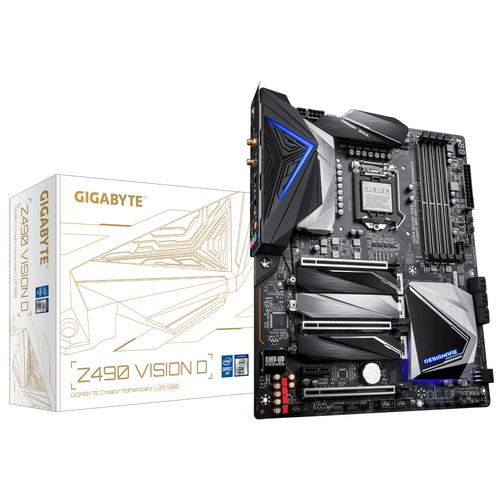 GIGABYTE Z490 VISION D (rev. 1.x) Intel Z490 LGA 1200 (Socket H5) ATX