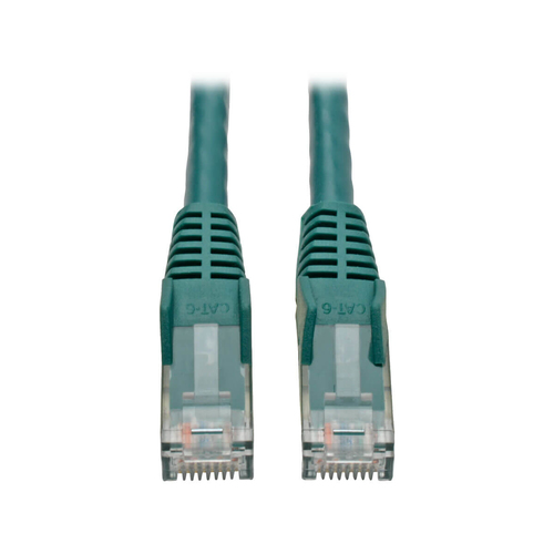 Tripp Lite Cat6 GbE Cable de parche moldeado sin enganche UTP verde RJ45 M / M 4 pies 4 &#39; - N201-004-GN