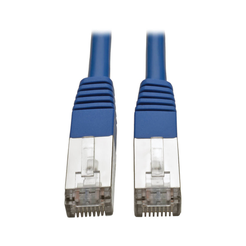 Tripp Lite 15 &#39;Cat5e Cable de conexión apantallado y moldeado STP RJ45 M / M 350 Mhz azul - N105-015-BL