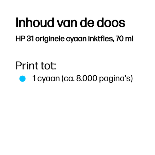 HP 31 Tintenflasche Cyan – Foto 3 von 10