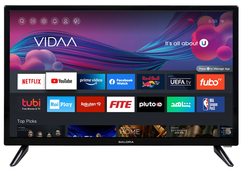 Salora 24XDV400 TV 61 cm (24") HD Smart TV Wi-Fi Black 200 cd/m² – image 8