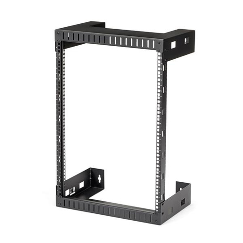 OPEN FRAME 15U WALL MOUNT SERVER RACK FOR PATCH PANELS, SWITCHES, DATA EQUIPMENT