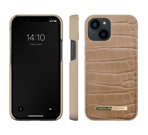 iDeal of Sweden Atelier Case iPhone 13 Mini Camel Croco – image 3