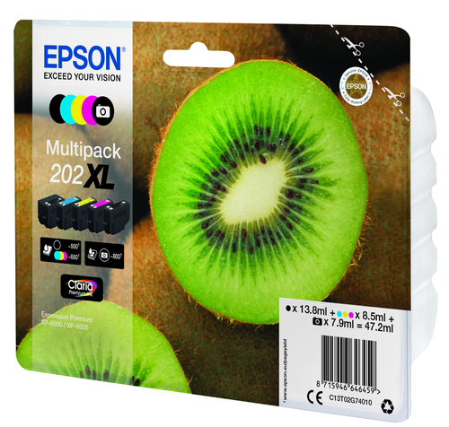 Epson 202XL Premium Ink High Yield Multipack Kiwi Cmyk/Photo Black - image 3
