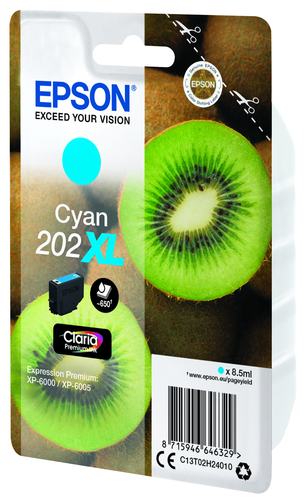 Original Epson 202XL High Capacity Cyan Ink Cartridge - image 2