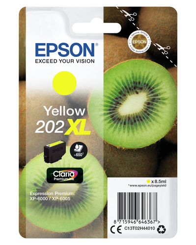 Original Epson 202XL High Capacity Yellow Ink Cartridge - image 2