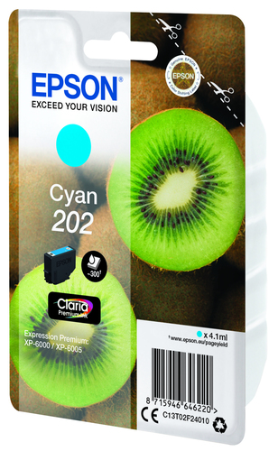 Original Epson 202 Cyan Ink Cartridge - image 3