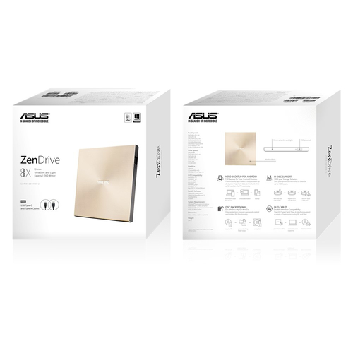 ASUS ZenDrive U9M (SDRW-08U9M-U) externe dvd-brander, afbeelding 6