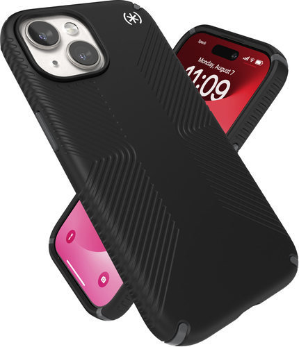 Speck Presidio2 Grip Apple iPhone 15 Black - with Microban, Hoes, Apple, iPhone 15, 15,5 cm (6.1"), Zwart, afbeelding 10