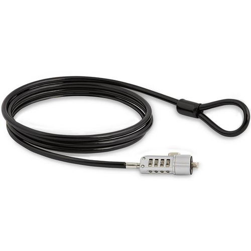 LTLOCK CANDADO DE SEGURIDAD PARA LAPTOP SEGURO CON COMBINACION DE 4 DIGITOS PARA COMPUTADORA LAPTOP CON CABLE RECUBIERTO DE VINILO DE 18 METROS - STARTECHCOM MOD LTLOCK LTLOCK