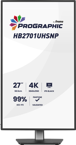iiyama ProGraphic HB2701UHSNP-B1 ledmonitor, afbeelding 3