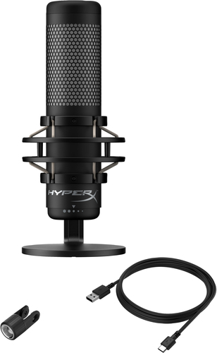 HyperX QuadCast S - USB Microphone (Black-Grey) - RGB Lighting – image 5